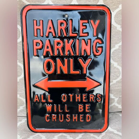 Harley Davidson Harley Parking Only Sign NEW - Picture 5 of 6